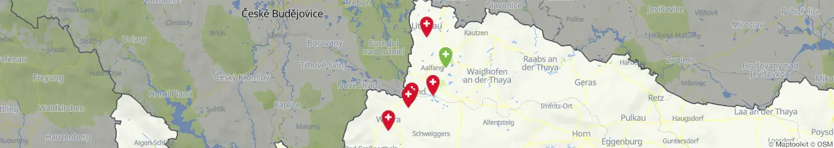 Kartenansicht für Apotheken-Notdienste in der Nähe von Gmünd (Bezirk, Niederösterreich) (6)